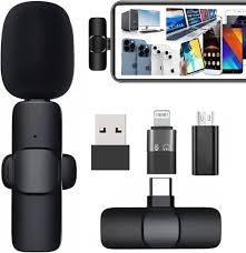 Wireless MIC Type C/IOS/Android Mic K8 Wireless Single Microphone For Interview, Vlogging , Podcast
