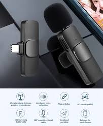 Wireless MIC Type C/IOS/Android Mic K8 Wireless Single Microphone For Interview, Vlogging , Podcast