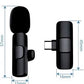 Wireless MIC Type C/IOS/Android Mic K8 Wireless Single Microphone For Interview, Vlogging , Podcast