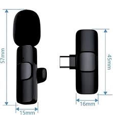 Wireless MIC Type C/IOS/Android Mic K8 Wireless Single Microphone For Interview, Vlogging , Podcast